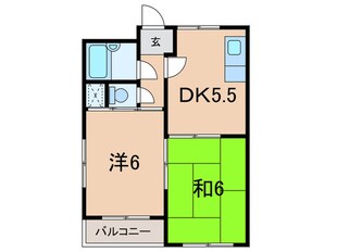 北垣マンションの物件間取画像